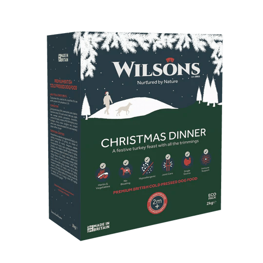 Wilsons Christmas Dinner Premium Cold Pressed Dog Food Millie's Paws